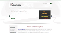 Desktop Screenshot of hoteltrainingtools.com