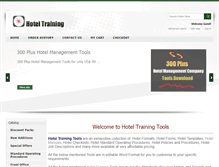 Tablet Screenshot of hoteltrainingtools.com
